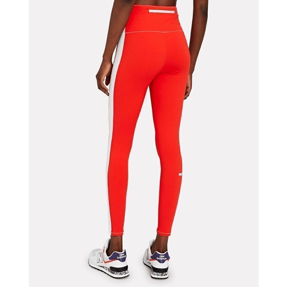 SOLID & STRIPED Women's Soleil High Waisted Legging Candy Red Marshmallow Stripe